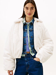 Kadın TJW Suni Kürk Bomber Ceket