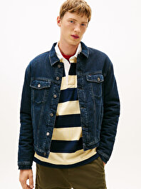 Erkek Ryan Regular Teddy Trucker Denim Ceket