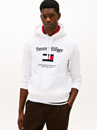 Erkek Tommy Embro Flag Sweatshirt