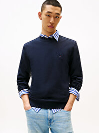 Erkek Essential Terry Crew Sweatshirt