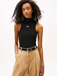 Kadın TJW Slim Badge Rib T-shirt