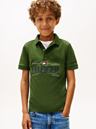 Erkek Çocuk Tommy Icons Interlock Polo T-shirt