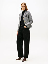 Kadın Denim Crest Black Jean Pantolon