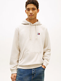 Erkek TJM Regular Badge Hoodie