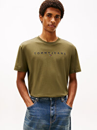 Erkek TJM Regular Linear Logo T-shirt