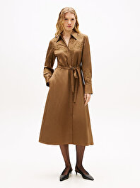 Kadın Embroidery Midi Gömlek Elbise