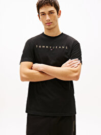 Erkek TJM Regular Linear Logo T-shirt