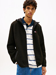 Erkek Tjm Regular Badge Teddy Sweatshirt