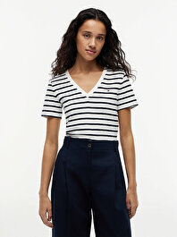 Kadın Slim Cody V-neck T-shirt
