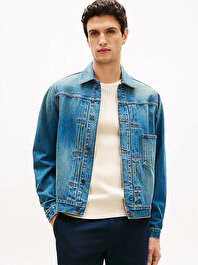 Erkek Trucker Denim Ceket