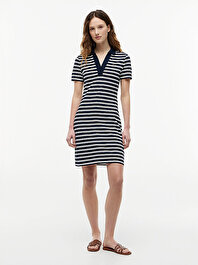 Kadın Slim Open Polo Elbise