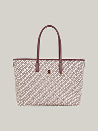 Kadın Th Monoplay Leather Tote Çanta
