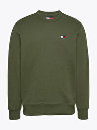 Erkek Tjm Reg Badge Crew Sweatshirt