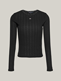Kadın Tjw Slim Pointelle T-Shirt