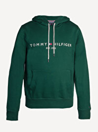 Erkek Tommy Logo Hoodie Sweatshirt