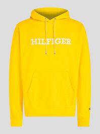 Erkek Monotype Nakış Detaylı Hoodie Sweatshirt