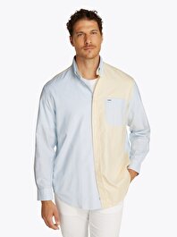 Erkek Color Block Gömlek