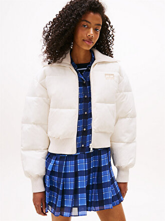 H*A様 MIU MINIコットンブルゾン Navy Cotton Fleece Zipper Hoodie | Miu Miu - Turkey