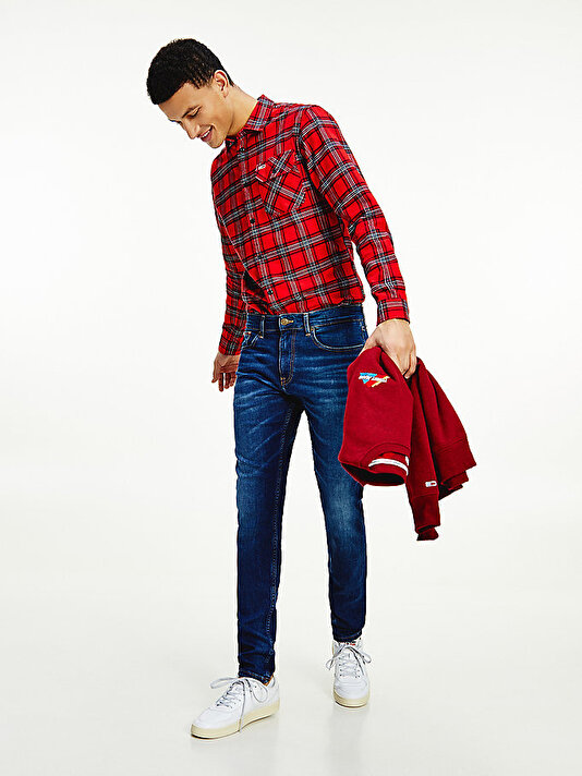 Erkek Austin Slim Tapered Jean Denim Pantolon
