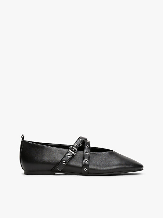 Kadın TJW Leather Maryjane Babet