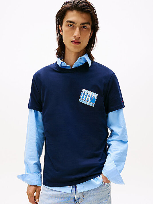 Erkek TJM Regular Flag Dna T-shirt