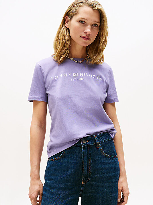 Kadın Regular Corp Logo T-shirt