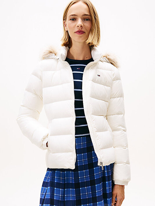Kadın TJW Basic Hooded Puffer Mont