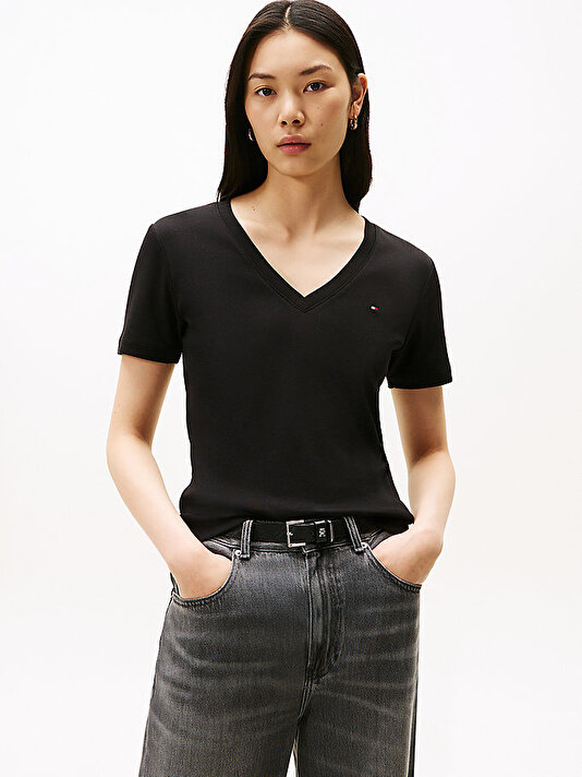 Kadın Slim Cody V-neck T-shirt