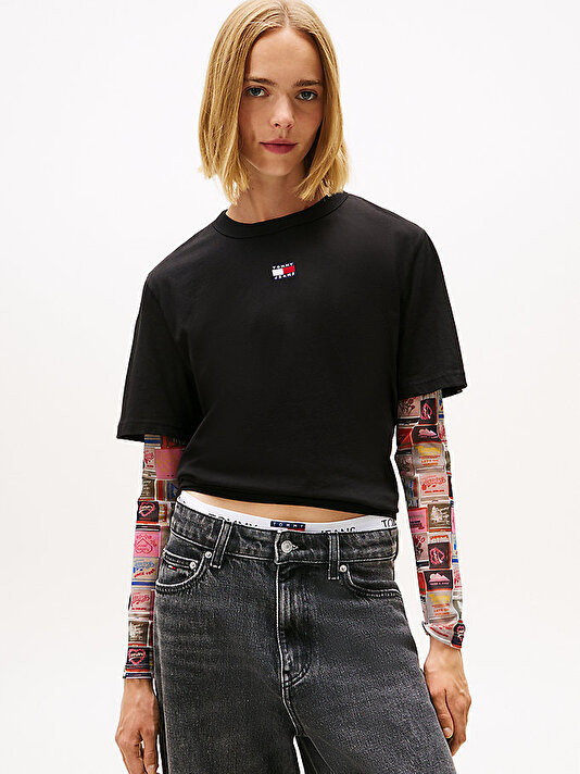Kadın TJW Boxy Badge T-shirt