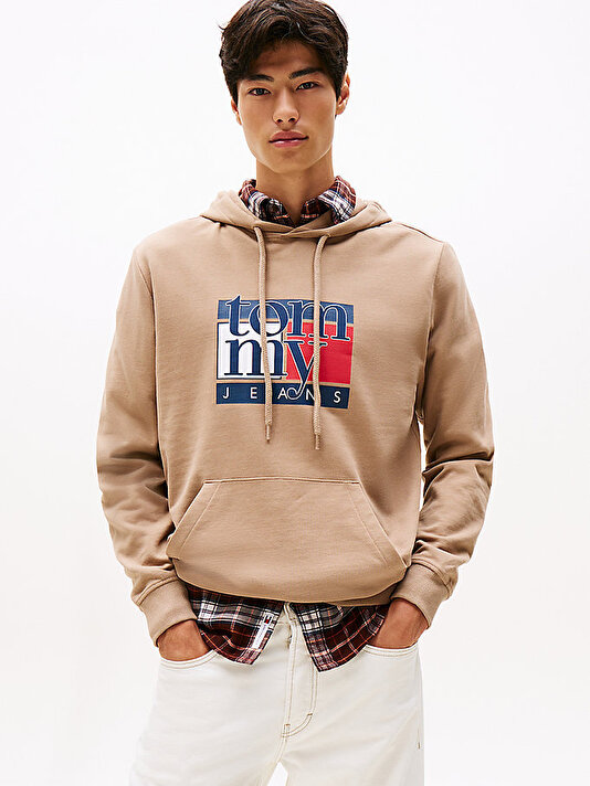 Erkek TJM Regular Flag Hoodie