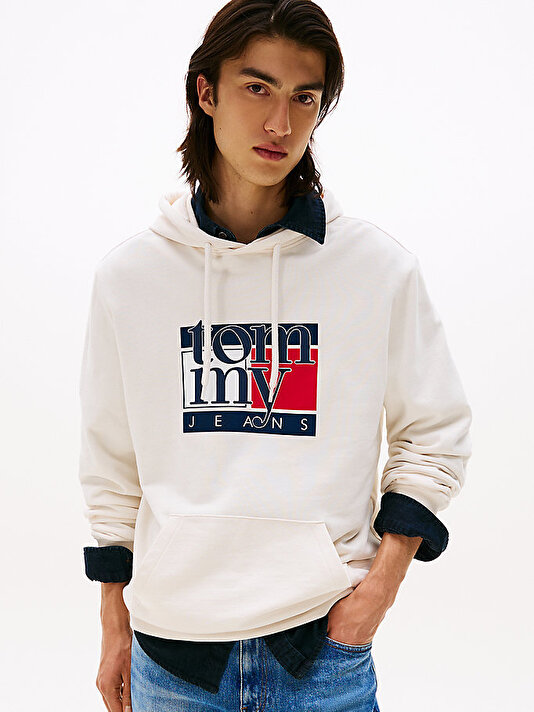 Erkek TJM Regular Flag Hoodie