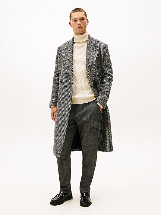 Erkek Dc Paattern Tweed Kaban