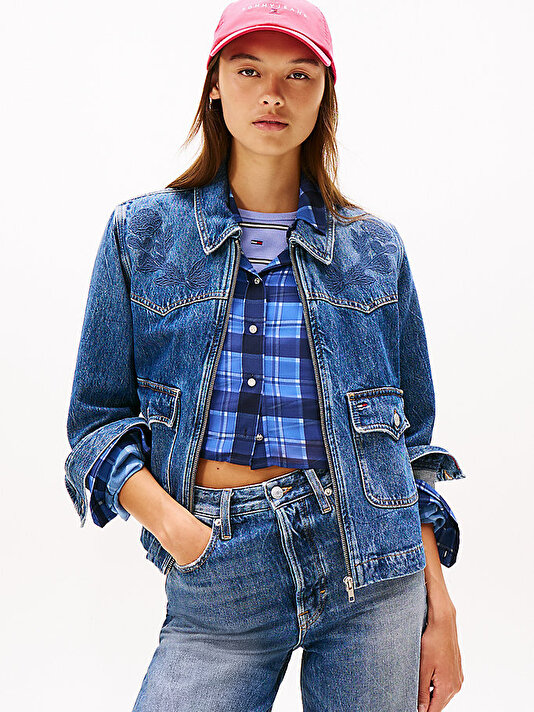 Kadın Coach Denim Ceket