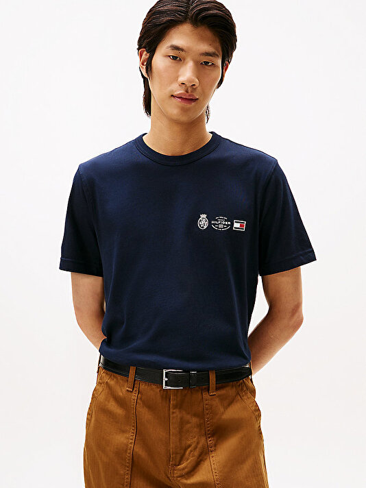 Erkek Small Crest Outline T-shirt