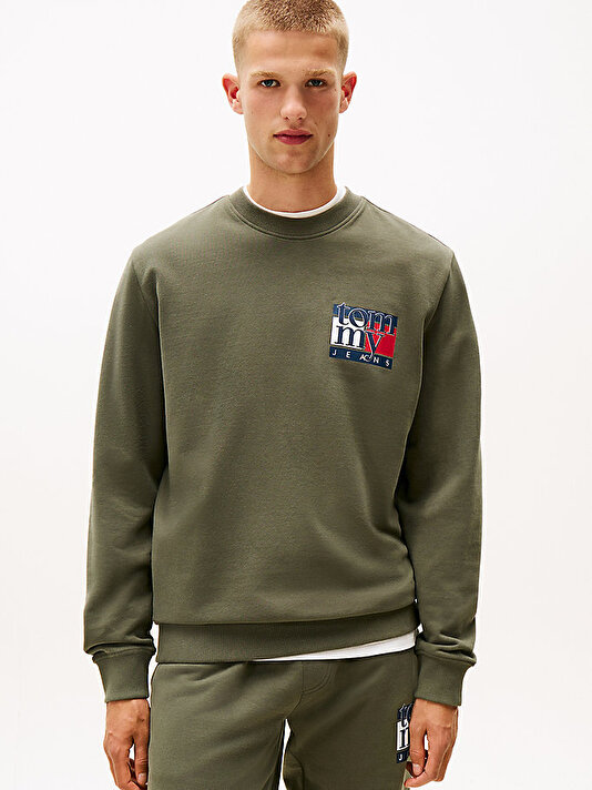 Erkek TJM Regular Flag Sweatshirt