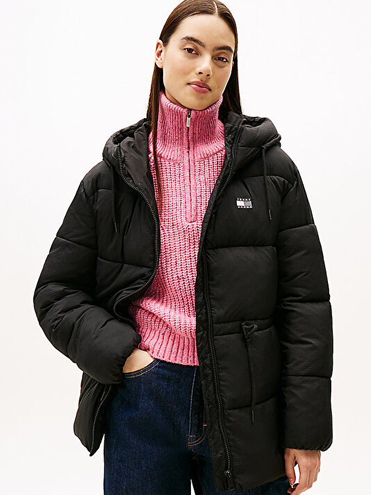 Kadın TJW Hooded Midi Puffer Mont
