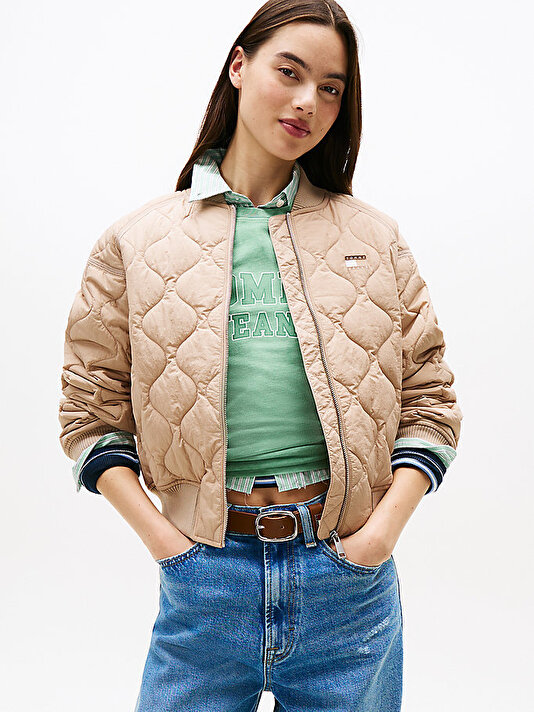 Kadın TJW Quilted Bomber Ceket