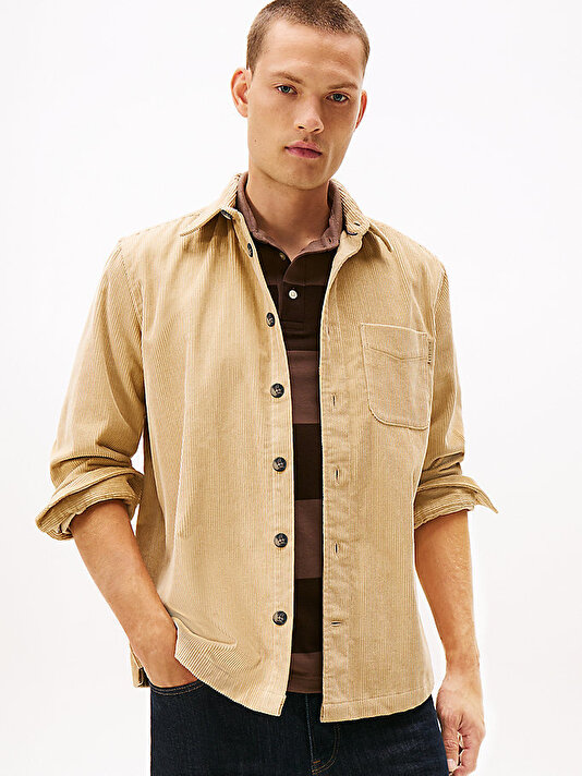 Erkek Corduroy Relax Overshirt Gömlek