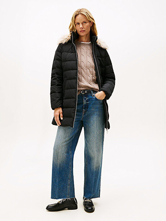 Kadın Down Slim Puffer Mont