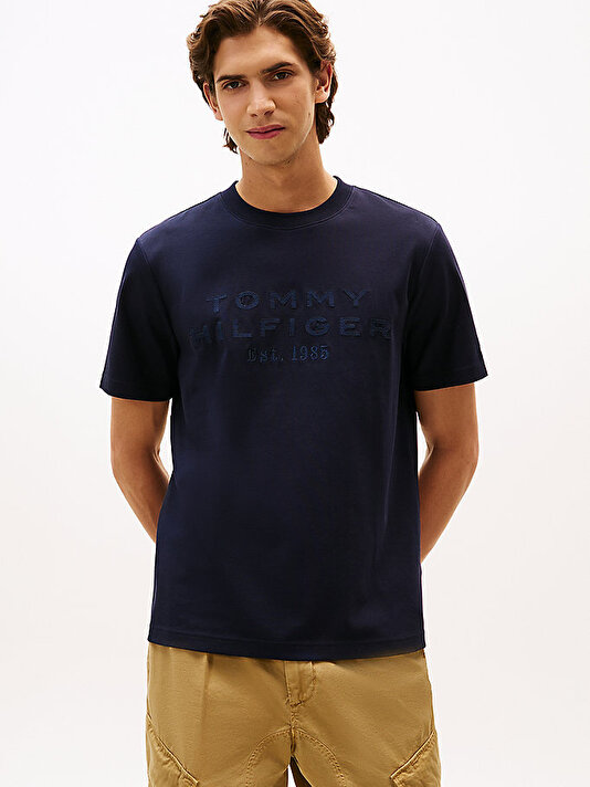 Erkek Nylon Applique T-shirt