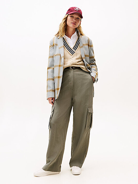Kadın Fluid Utility Loose Pantolon