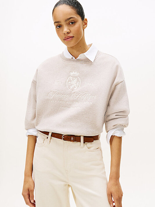 Kadın Varsity Crest Fleece Sweatshirt