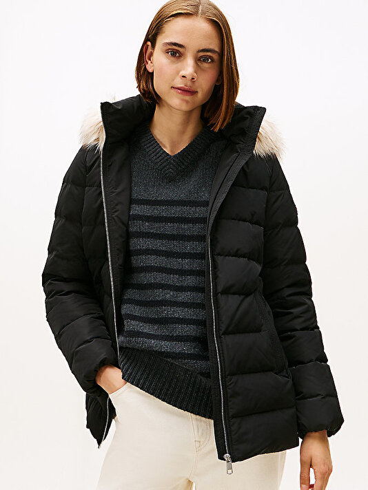 Kadın Down Slim Puffer Mont
