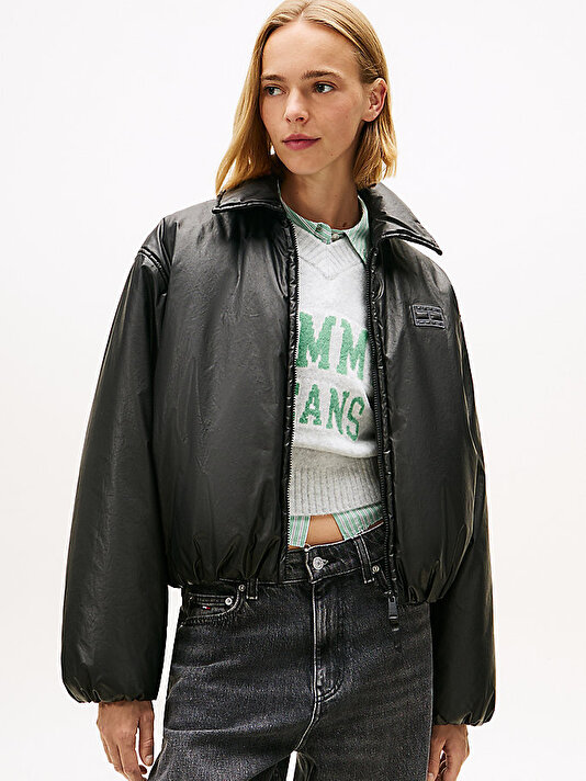 Kadın TJW Oiled Padded Bomber Ceket