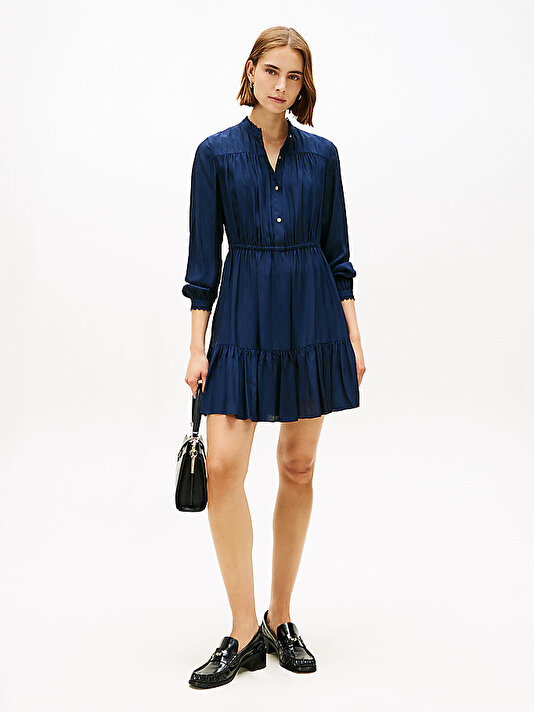 Kadın Fluid Jacquard Elbise