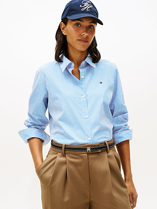 Kadın Essential Poplin Regular Gömlek
