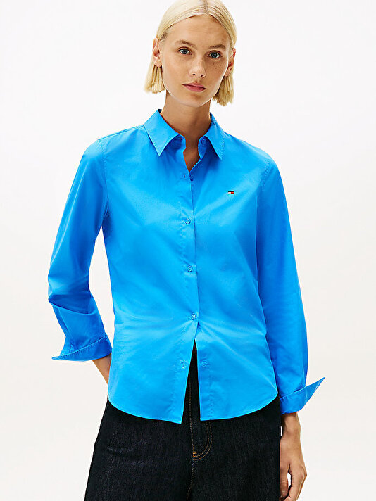 Kadın Essential Poplin Regular Gömlek