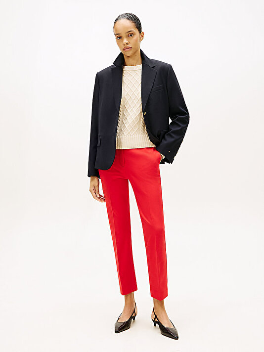 Kadın Gabardine Slim Pantolon