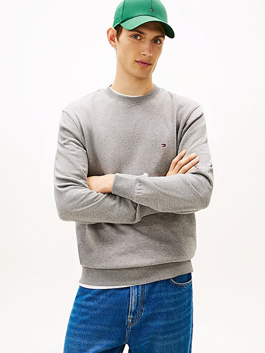 Erkek Essential Terry Crew Sweatshirt