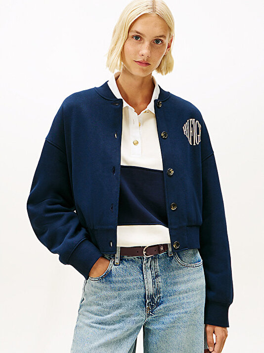 Kadın Varsity Fleece Bombe Sweatshirt
